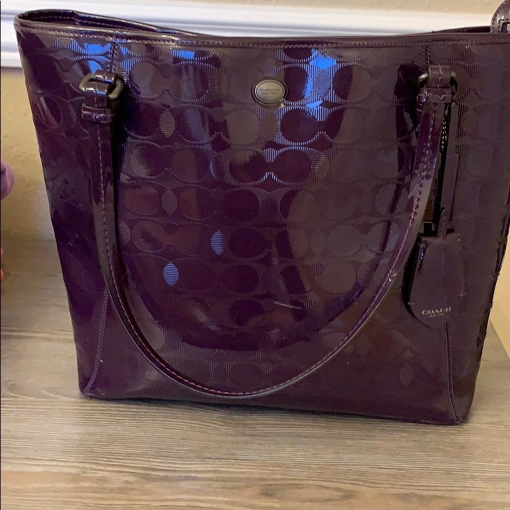 Purple Coach Purse